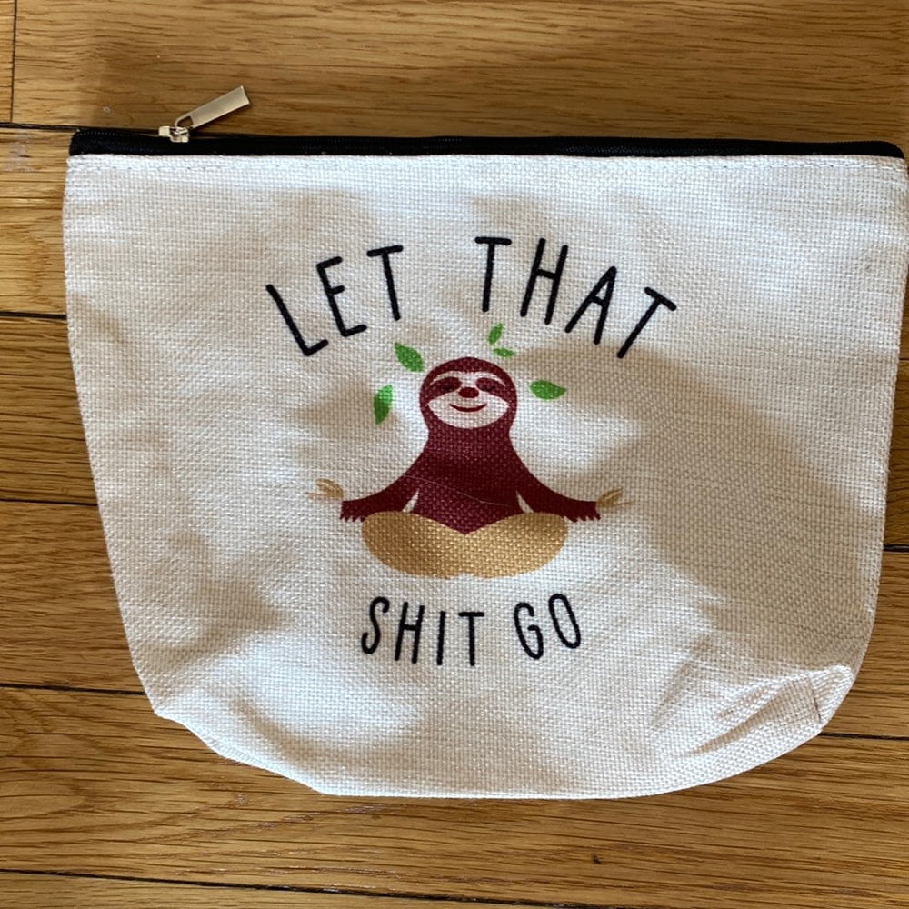 Canvas zippered pouch